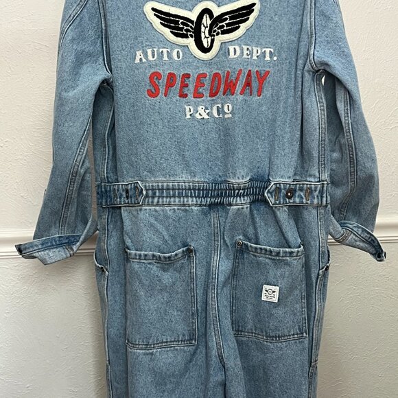 P & Co women’s 1/2 mile boilersuit overalls washed denim - UK14 (~US10-12) - Picture 2 of 8